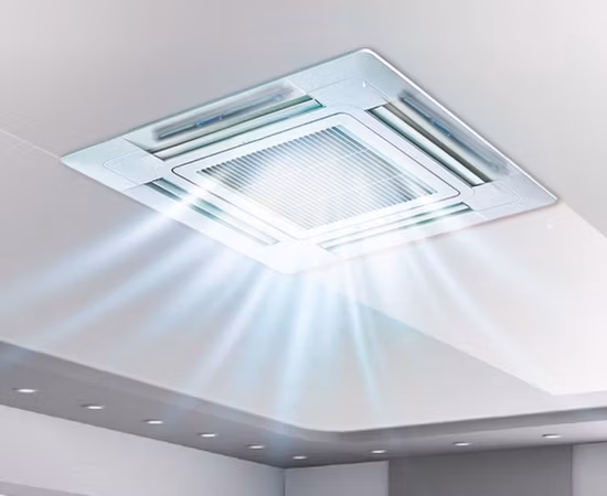 Fortschrittlicher, 100 % ozonfreier Hochleistungs-Klimaanlagenreiniger mit langer Lebensdauer, LED-UV-Lampe, Kassetten-Luftsterilisator